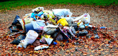 Image courtesy of Sally Morgan Fly tipped rubbish