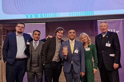 Harry at LGIU awards with team from Spelthorne BC